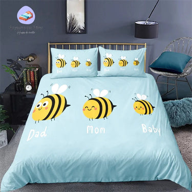 Housse de Couette Famille d'Abeille